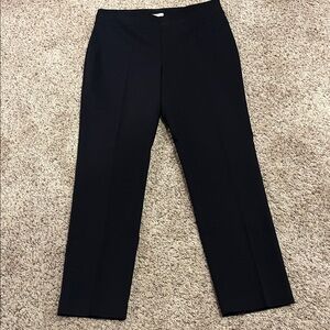 Dana Buchman Black Straight-Leg Pants